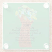 Ratschläge von einem Baum Glasuntersetzer (Rückseite)