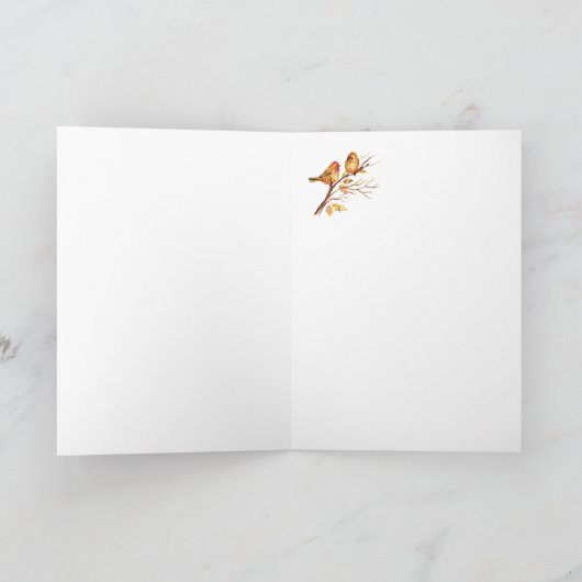 Ratschläge von einem Baum Inspiration Zitat GEBURT Karte (Innenseite)