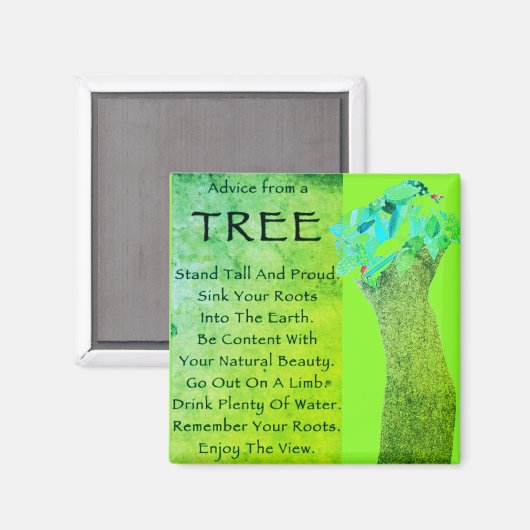 Ratschläge von einem Baum Magnet (Vorderseite/Rückseite)