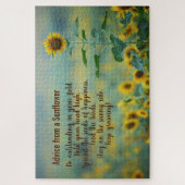 Ratschläge von einem Jigsaw-Puzzle für Sonnenblume Puzzle (Vertikal)
