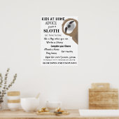 Ratschläge von einem Kinderschläger auf Zuhause Poster (Küche)