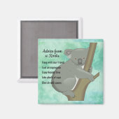 Ratschläge von einem Koala Design Magnet (Vorderseite/Rückseite)
