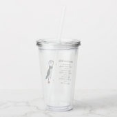 Ratschläge von einem Puffin Design Acrylic Tumbler Acryltrinkbecher (Rückseite)