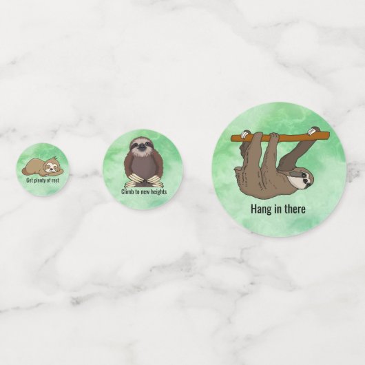 Ratschläge von einem Sloth Table Confetti Konfetti (Vorderseiten)