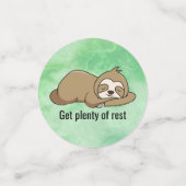 Ratschläge von einem Sloth Table Confetti Konfetti (Klein Vorderseite)