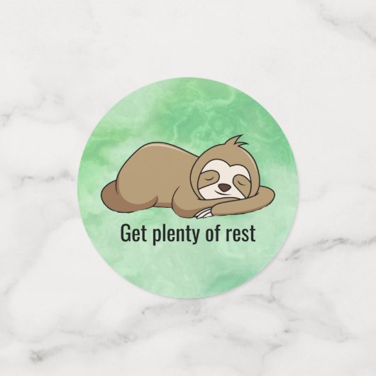 Ratschläge von einem Sloth Table Confetti Konfetti (Klein Vorderseite)