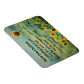 Ratschläge von einem Sonnenblumendesign-Magnet Magnet (Rechte Seite)