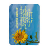 Ratschläge von einem Sonnenblumendesign-Magnet Magnet (Vertikal)