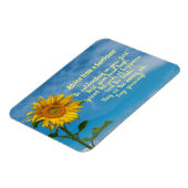 Ratschläge von einem Sonnenblumendesign-Magnet Magnet (Linke Seite)