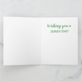 Ratschläge von einer Grußkarte für Sonnenblumen Karte (Innenseite)