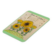 "Ratschläge von einer Sonnenblume"-Magnet Magnet (Linke Seite)