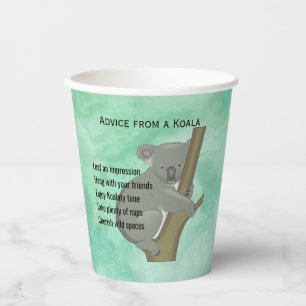 Ratschläge von Koala Design Paper Cups Pappbecher