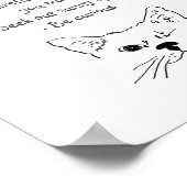 Ratschläge von Winking Cat Fun Animal Spaß Poster (Ecke)