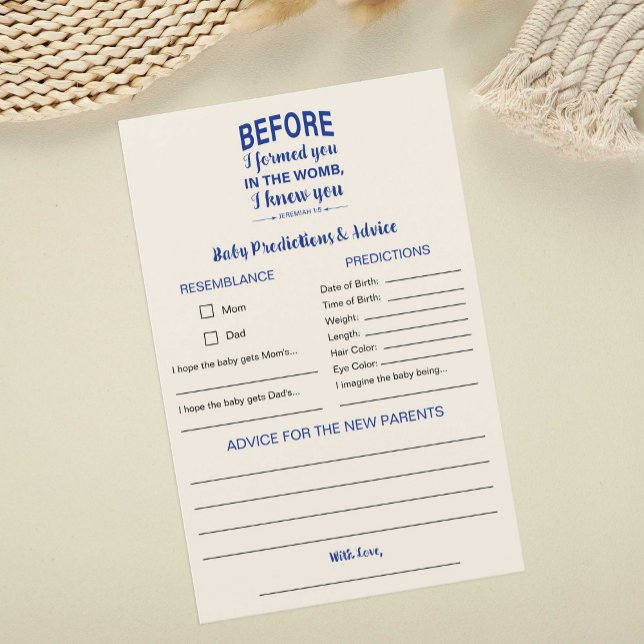 Ratschläge & Vorhersagen Bible Verse Baby Duschgam (Von Creator hochgeladen)