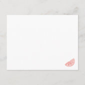 Ratschläge zum Brautparty von Citrus Begleitkarte (Rückseite)