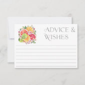 Ratschläge zum Brautparty von Citrus und Wunschkar Einladung (Vorderseite)