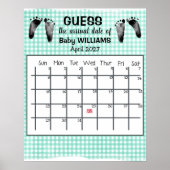 Ratschläge zum Fälligkeitsterminkalender Kinderfuß Poster (Vorne)