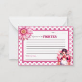 Ratschläge zum rosa und Hübschen Bluthochkrebs Mitteilungskarte (Vorderseite)