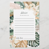 Ratschläge zum tropischen Brautparty (Vorderseite)