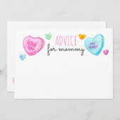 Ratschläge zum Valentinstag von Süßigkeiten für Ma Einladung (Vorne/Hinten)