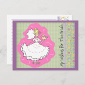 Ratschläge zur Eheschließung von Brautpartys und b Einladungspostkarte (Vorne/Hinten)