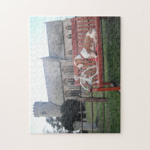 Rätsel Basset Hound Kirchenbesuch Puzzle