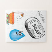 Rätsel Coole Schaumbad Badezimmer Puzzle (Horizontal)