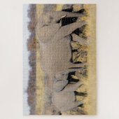 Rätsel der afrikanischen Elefanten Puzzle (Vertikal)