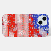 Rätsel der amerikanischen Flagge Case-Mate iPhone Hülle (Rückseite (Horizontal))