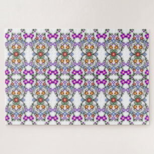 Rätsel der dekorativen Blume Puzzle