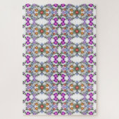 Rätsel der dekorativen Blume Puzzle (Vertikal)