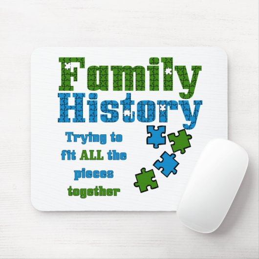 Rätsel der Familiengeschichte Mousepad (Mit Mouse)