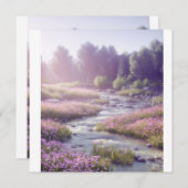 Rätsel der Naturlandschaft Dankeskarte (Vorne/Hinten)