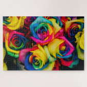 Rätsel der Regenbogen-Rose Puzzle (Horizontal)