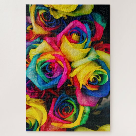 Rätsel der Regenbogen-Rose Puzzle (Vertikal)
