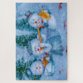 Rätsel der Schneemenschen Puzzle (Vertikal)