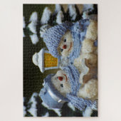 Rätsel der Schneemenschen Puzzle (Vertikal)