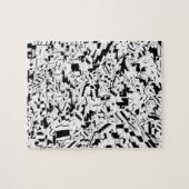 Rätsel der schwarzen und weißen Formen Puzzle (Horizontal)