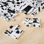 Rätsel der schwarzen und weißen Formen Puzzle (Seite)
