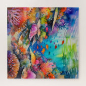 Rätsel der tropischen Wasserfarben Puzzle (Horizontal)