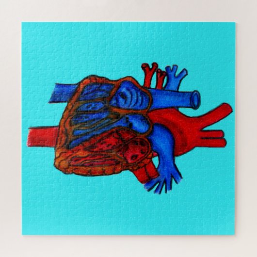 Rätsel des anatomischen Herzens Puzzle (Horizontal)