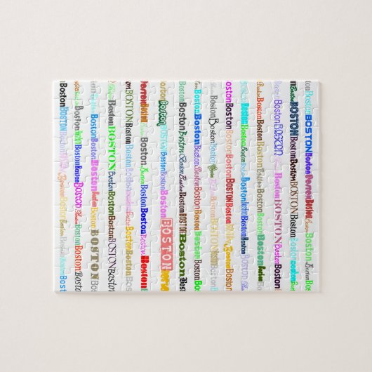 Rätsel des Boston Text Design II Puzzle (Horizontal)