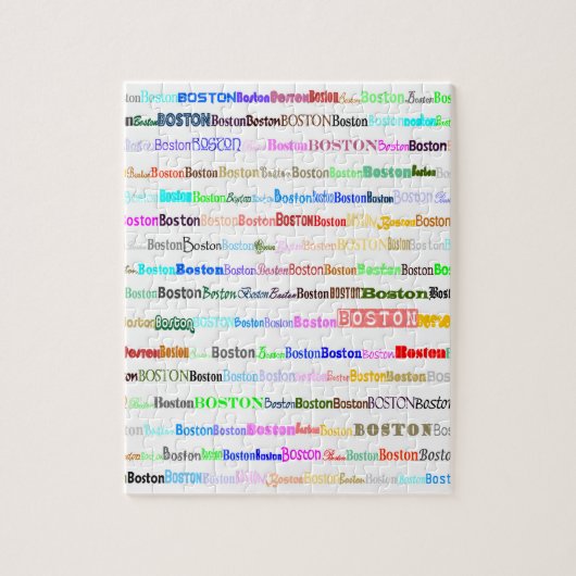 Rätsel des Boston Text Design II Puzzle (Vertikal)