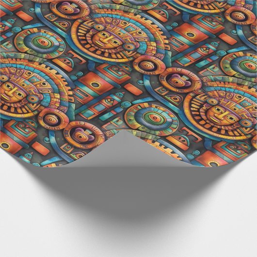 Rätsel des "Maya Wrapping Paper" Geschenkpapier (Ecke)