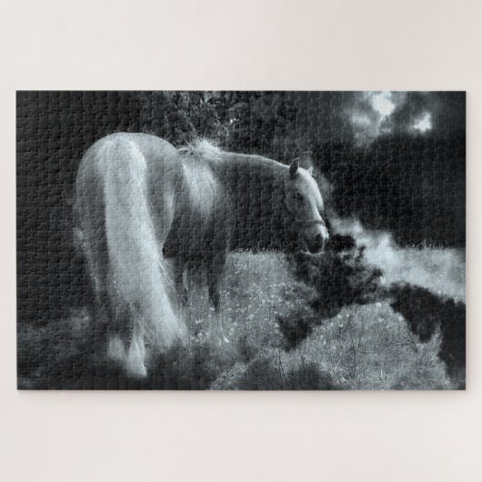 Rätsel des mystischen Nachtpferdes Puzzle (Horizontal)