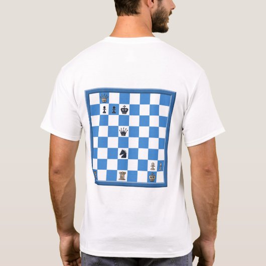 Rätsel des Schachspiels T-Shirt (Rückseite)