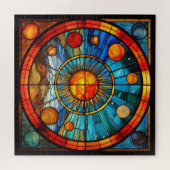 Rätsel des Solarsystems aus Glas Puzzle (Horizontal)