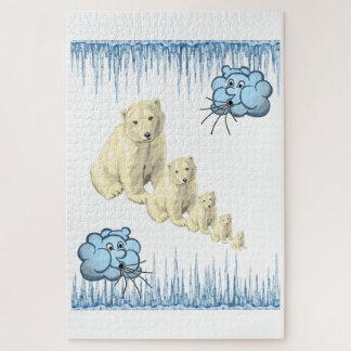 Rätsel, die den weißen Eisbär herausfordern Puzzle