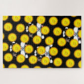 Rätsel, die die Sun Black Cat im Hintergrund herau Puzzle (Horizontal)