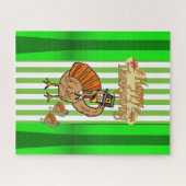 Rätsel Erntedank Türkei Grüner Fall Puzzle (Horizontal)